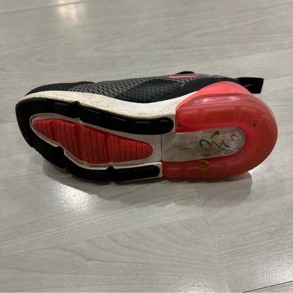 Nike Air Max 270 Smoke Grey/Hyper Pink-Black PS PreSchool Size 11.5c AO2372 031 - Picture 6 of 9